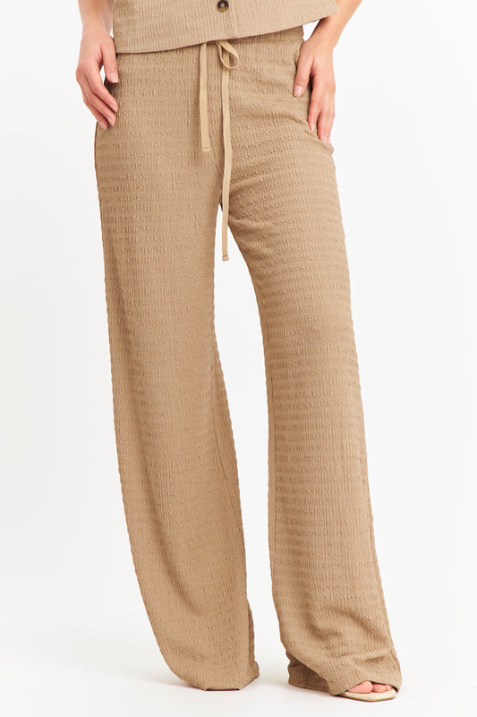 Pantalón Tipo Crepé Ajustable Khaki