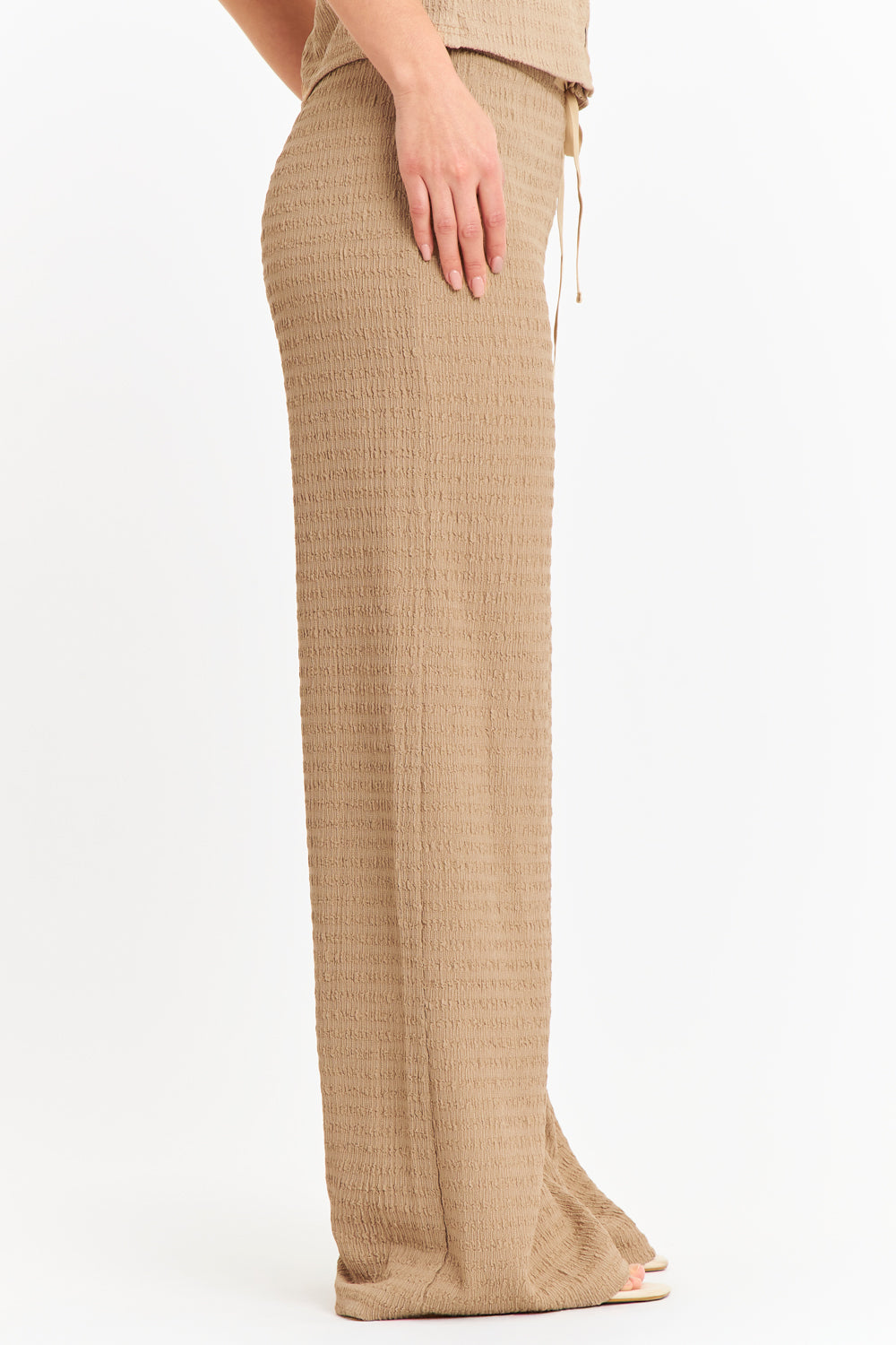 Pantalón Tipo Crepé Ajustable Khaki