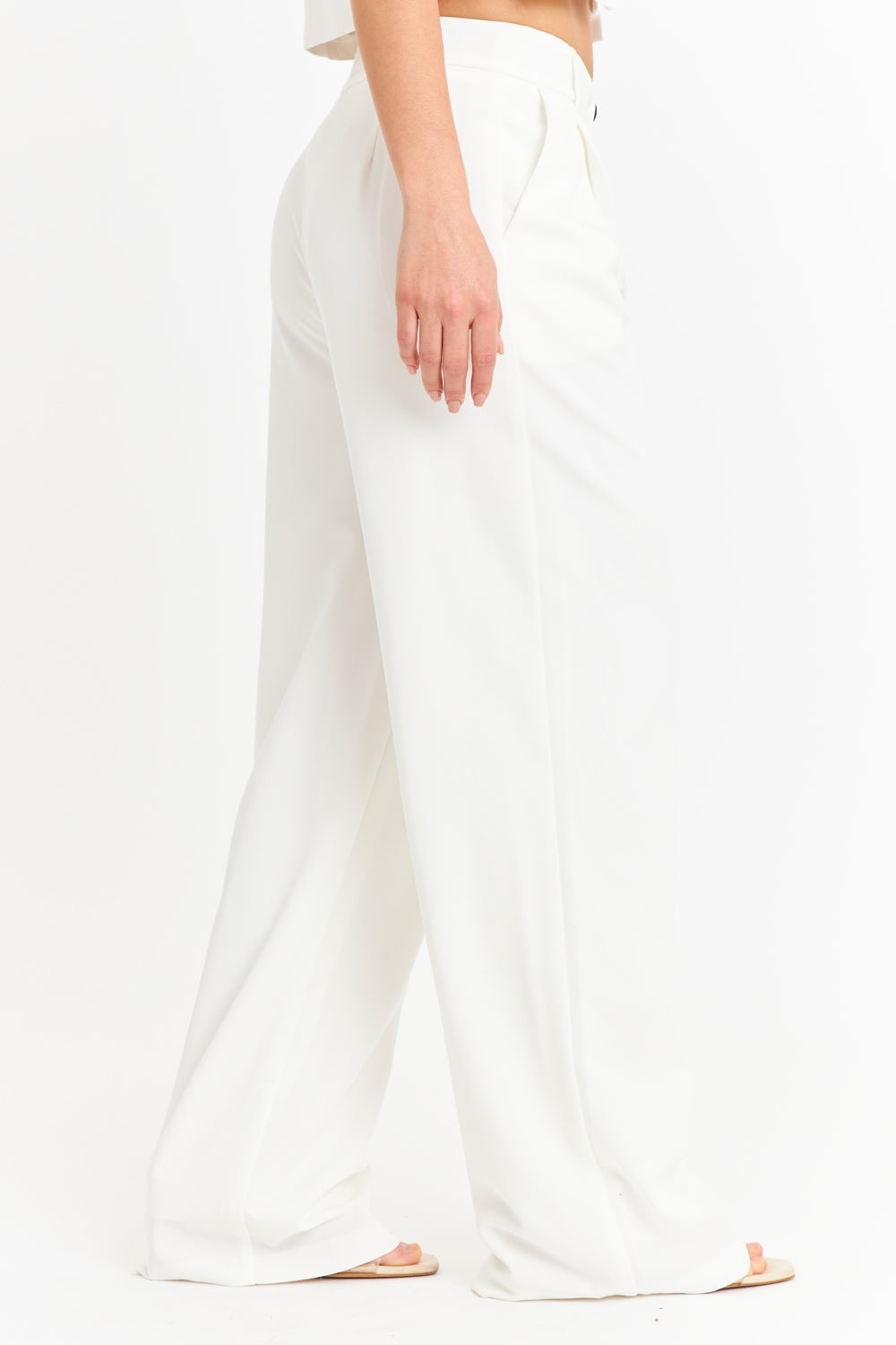 Pantalón Vestir Recto Blanco