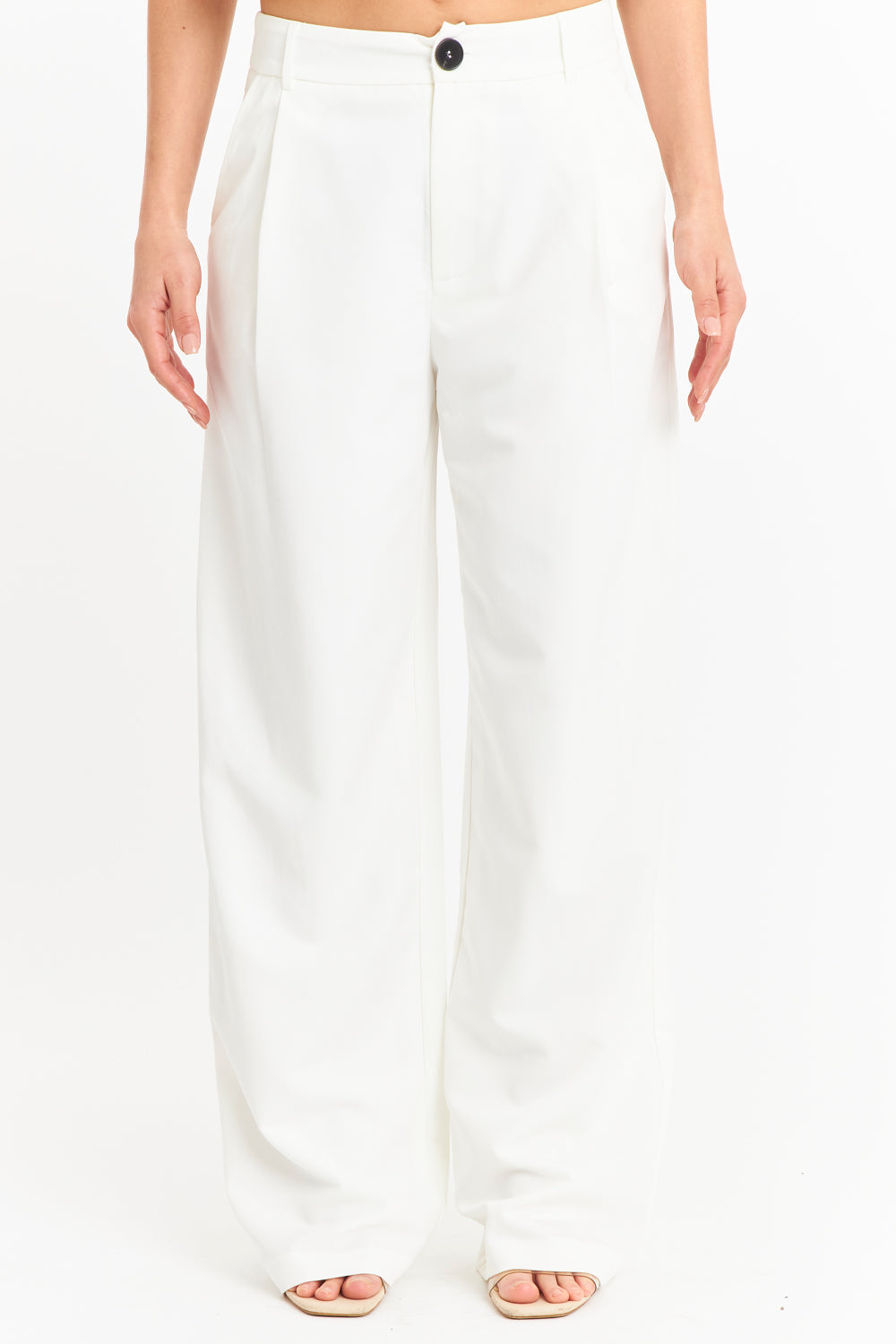 Pantalón Vestir Recto Blanco