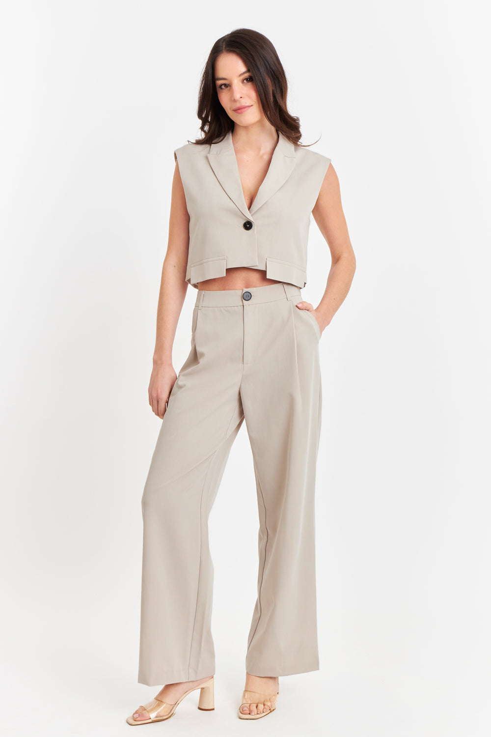 Pantalón Vestir Recto Khaki