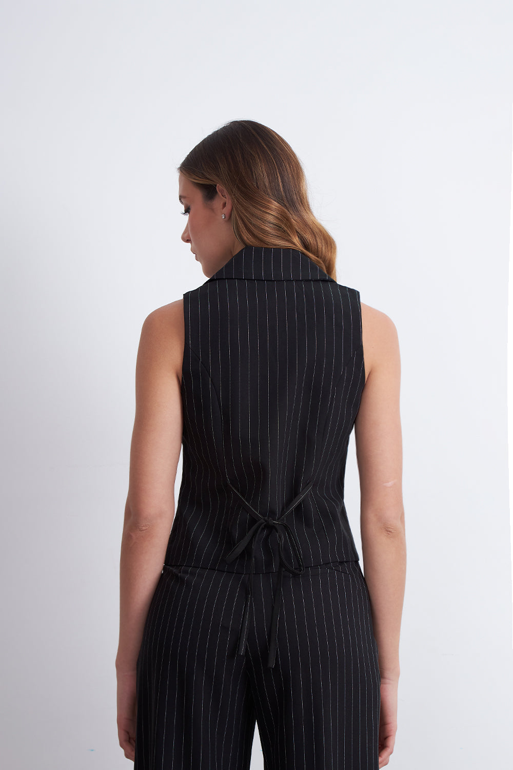 Gilet Negro Rayas Diplomáticas