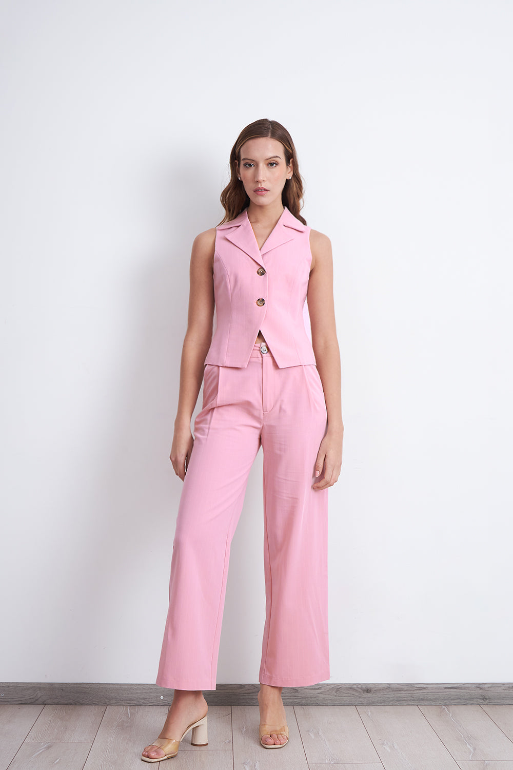 Gilet Rayas Diplomáticas Rosado Nicopoly