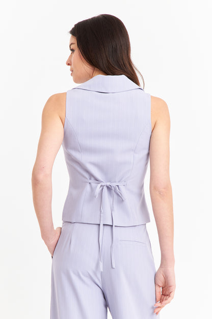 Gilet Rayas Diplomáticas Celeste