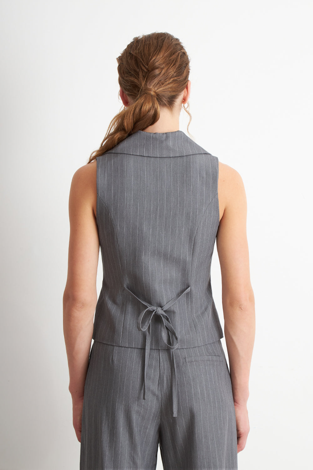 Gilet Gris Rayas Diplomáticas