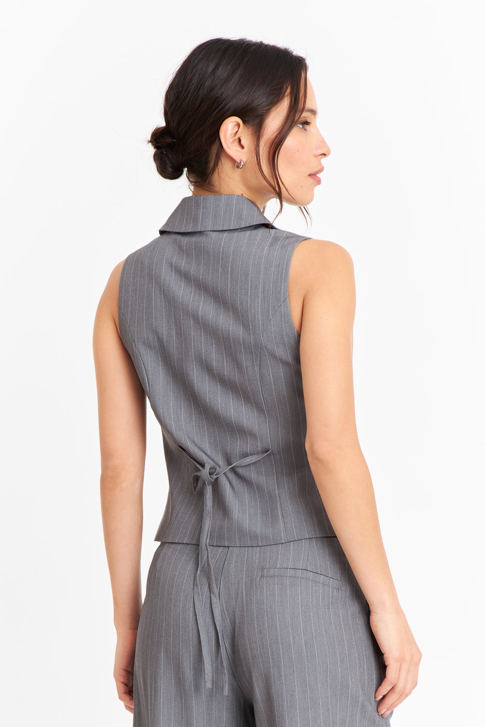 Gilet Rayas Diplomáticas Gris