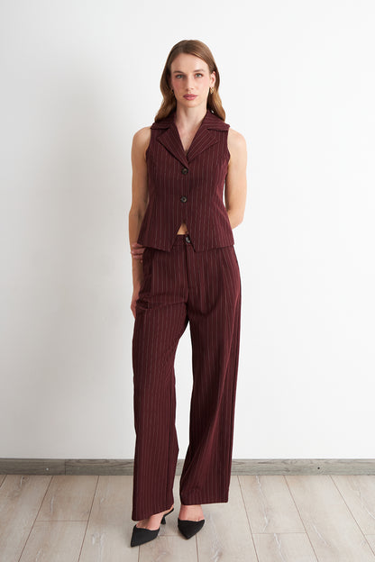 Gilet Burdeo Rayas Diplomáticas