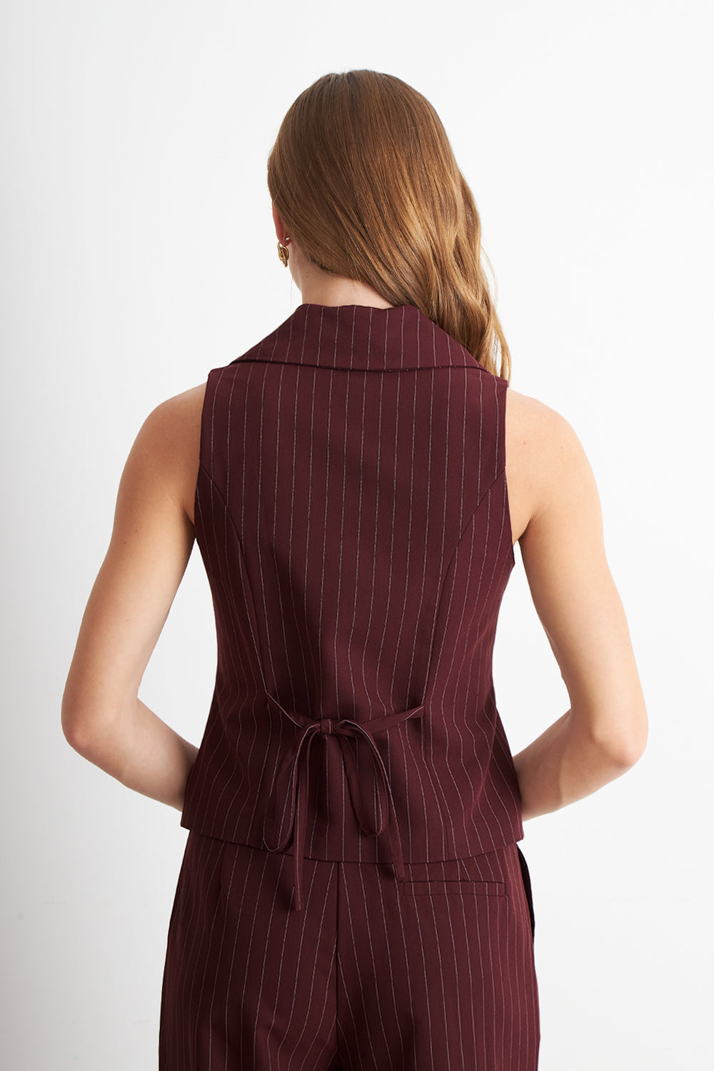 Gilet Burdeo Rayas Diplomáticas