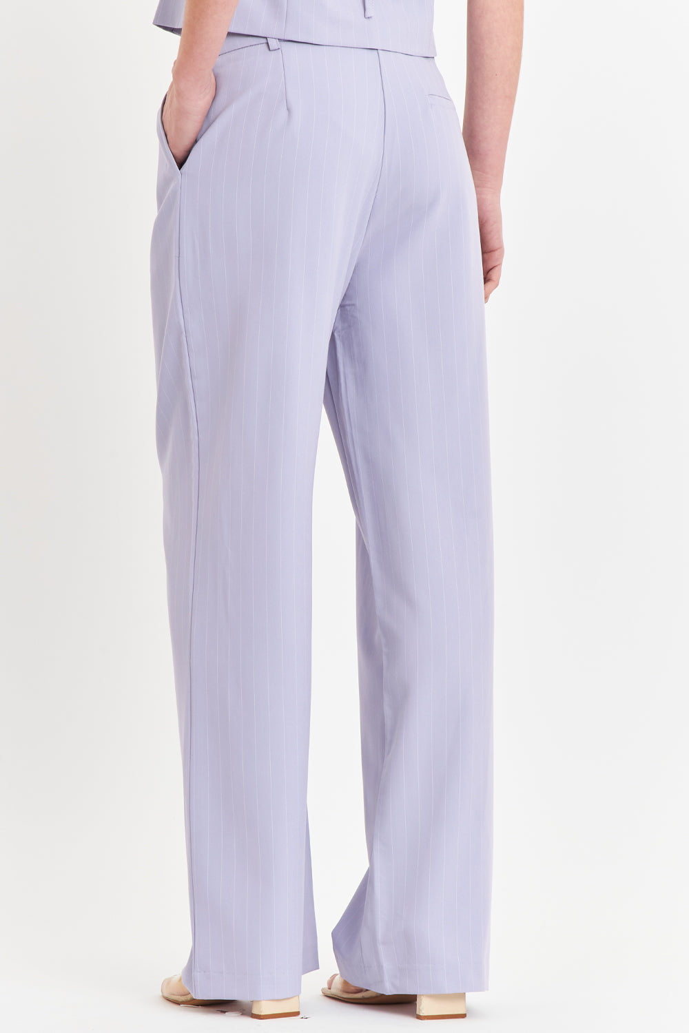 Pantalón de Pierna Recta Raya Diplomática Celeste