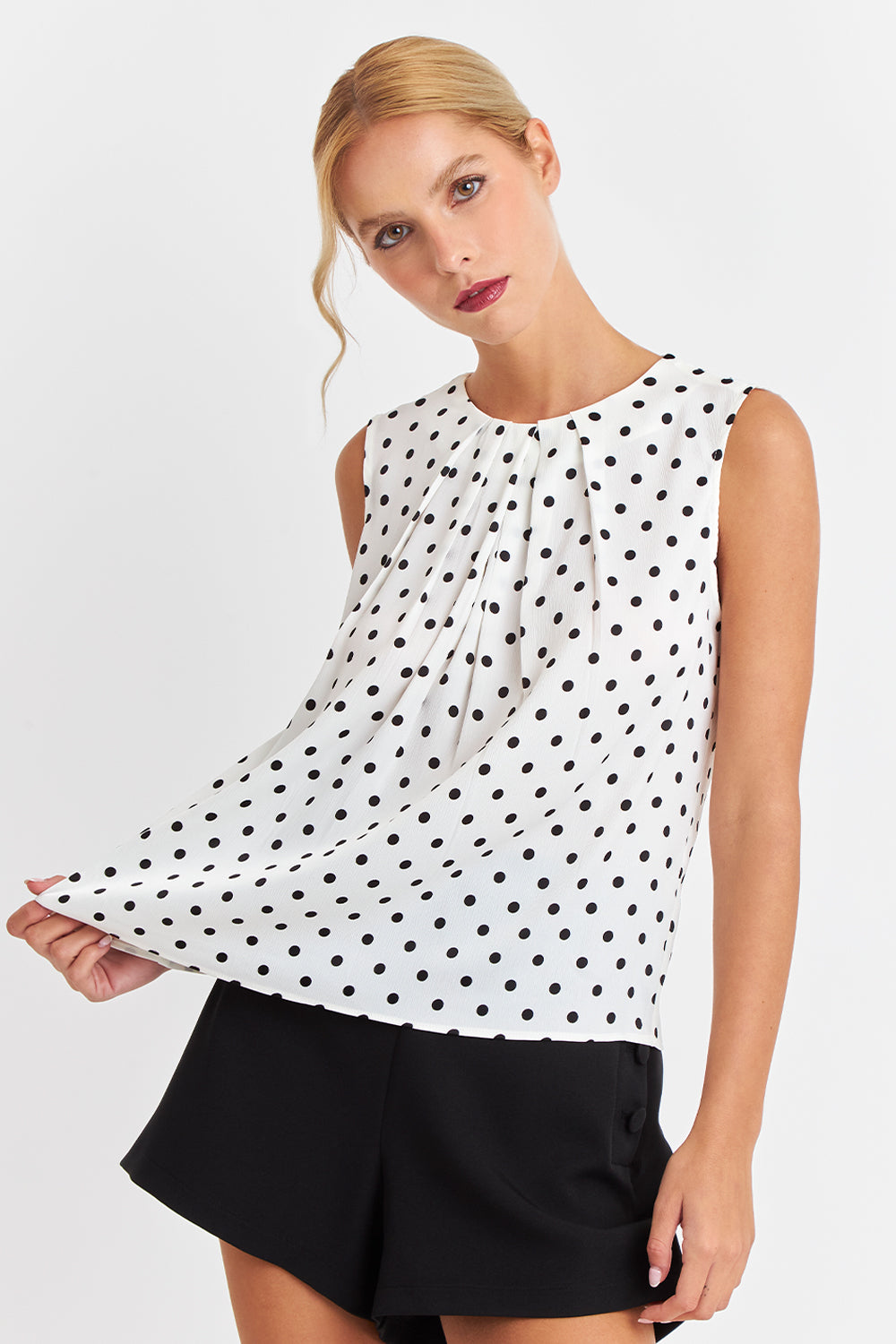 Blusa Puntos Blancos