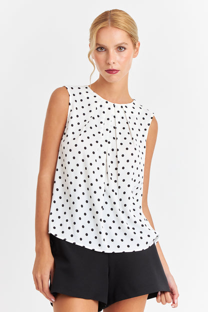 Blusa Puntos Blancos