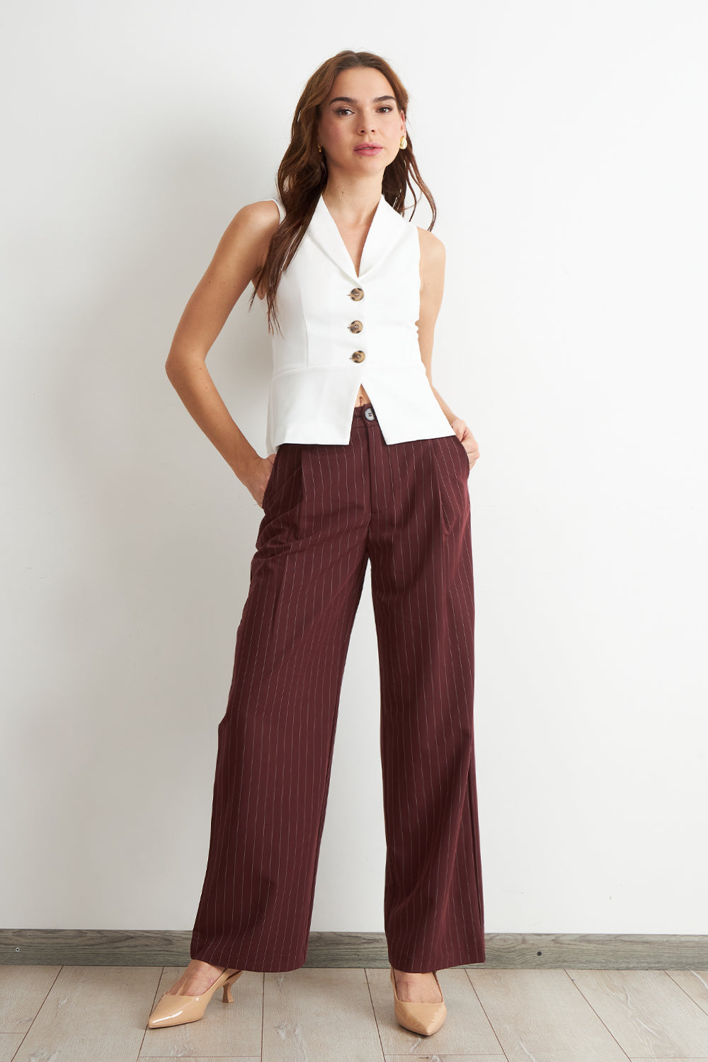 Gilet Sastre Entallado Blanco