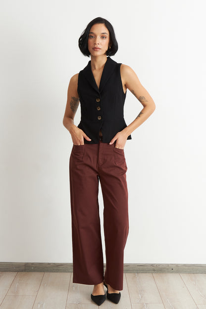 Gilet Sastre Entallado Negro