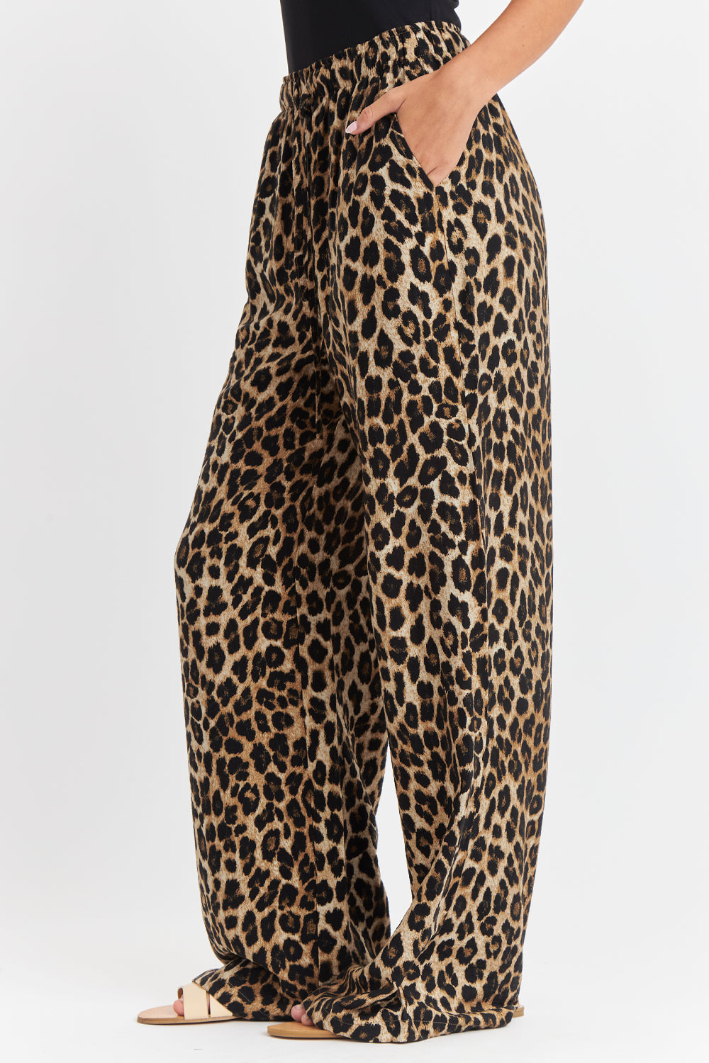 Pantalón Leopardo Café