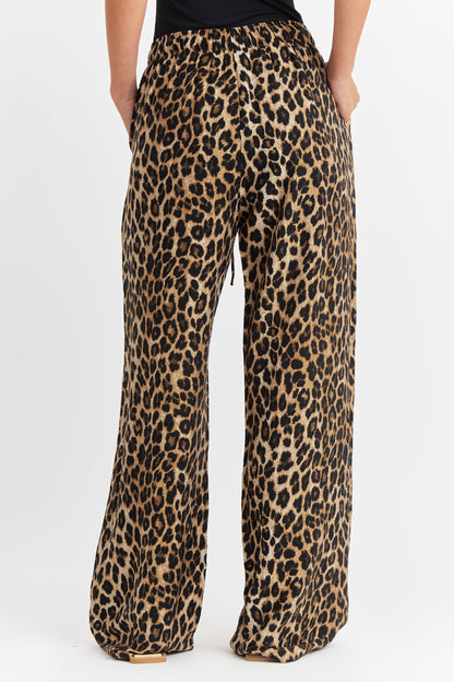 Pantalón Leopardo Café