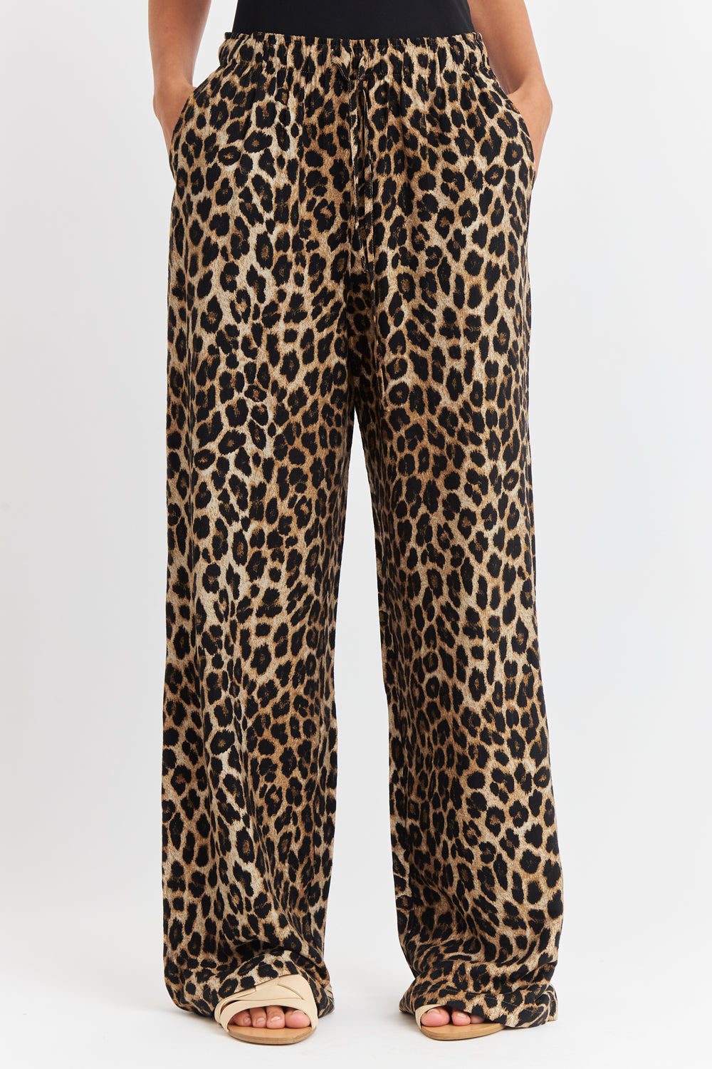 Pantalón Leopardo Café
