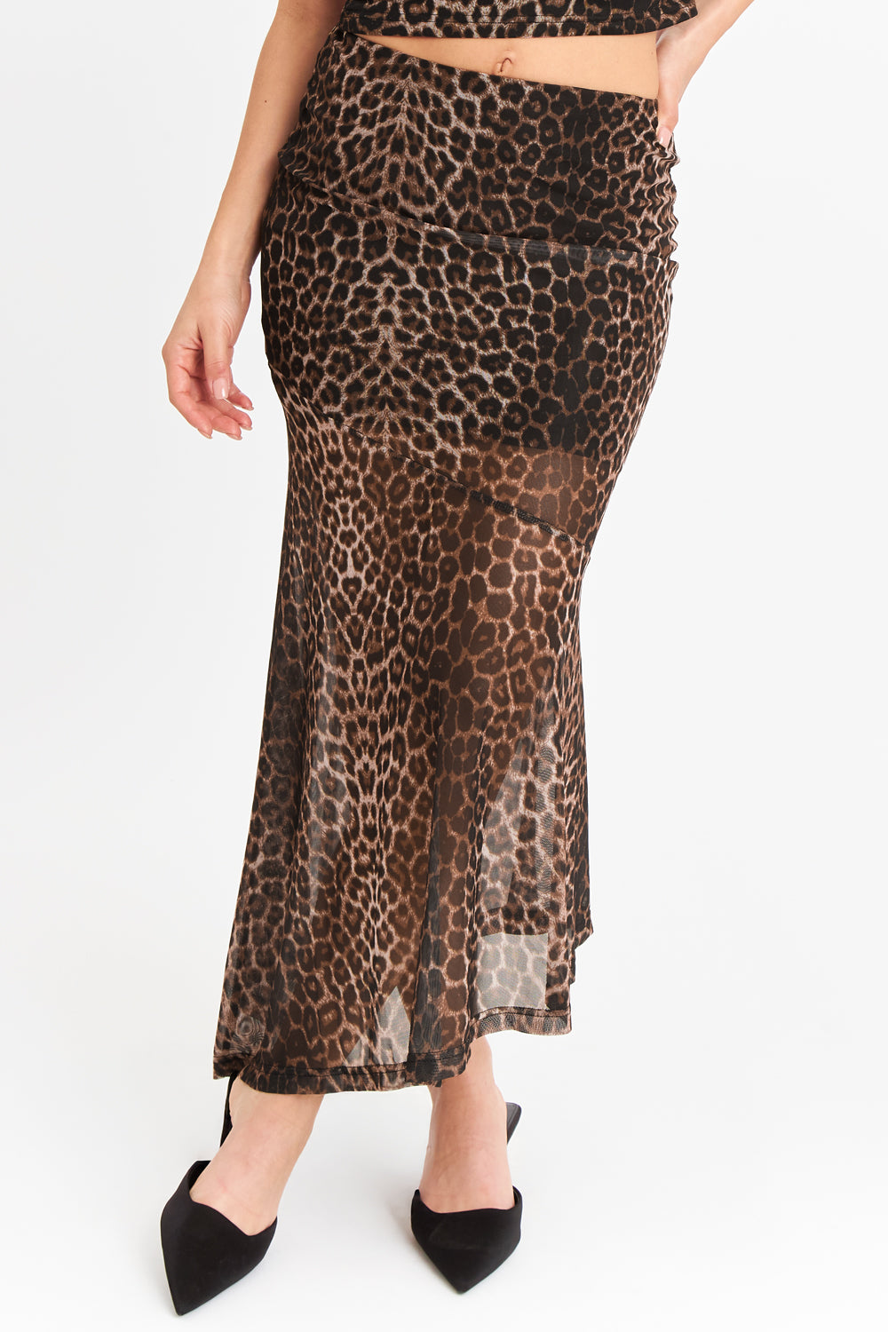 Falda Asimétrica Animal Print