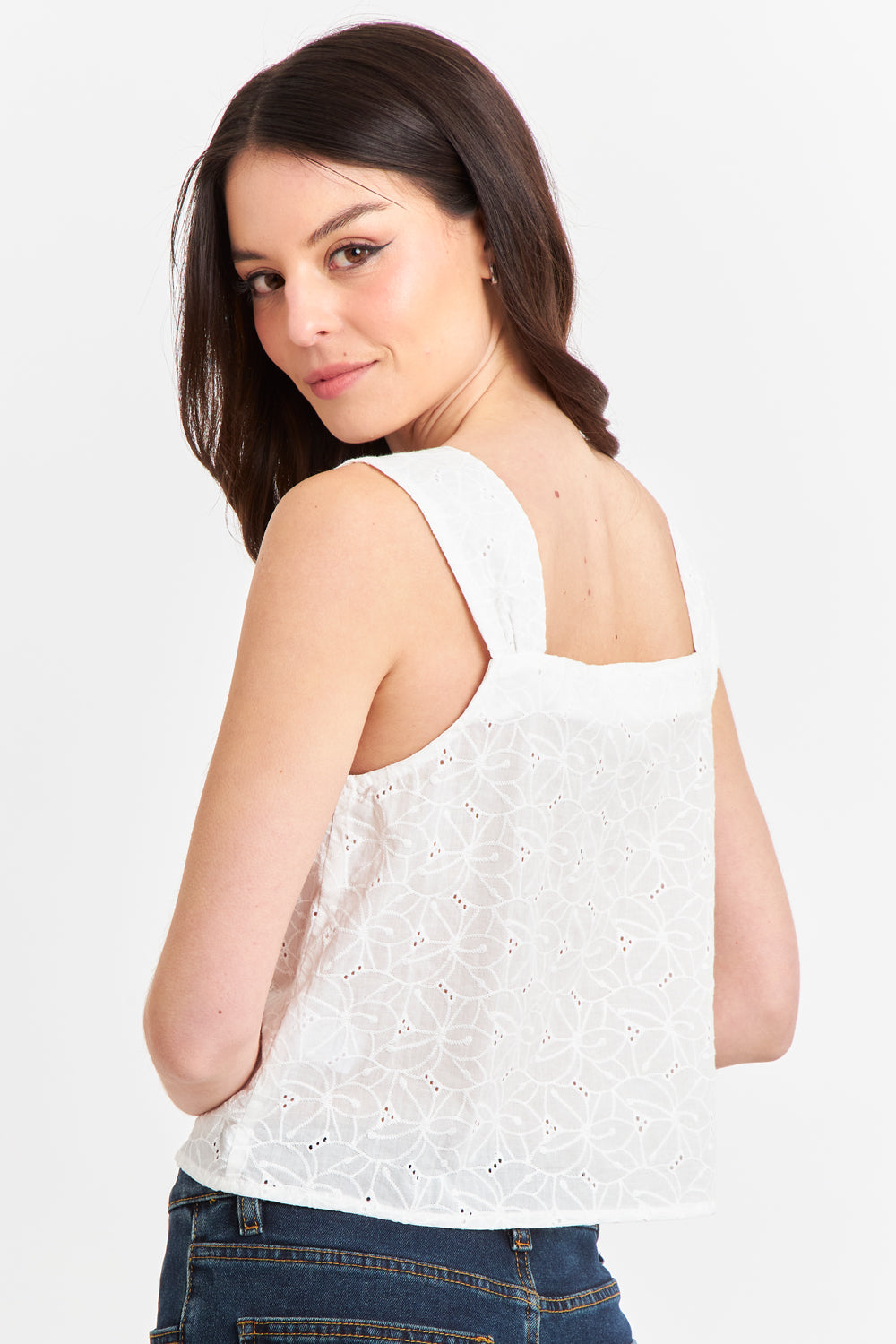 Blusa Broderie Blanco