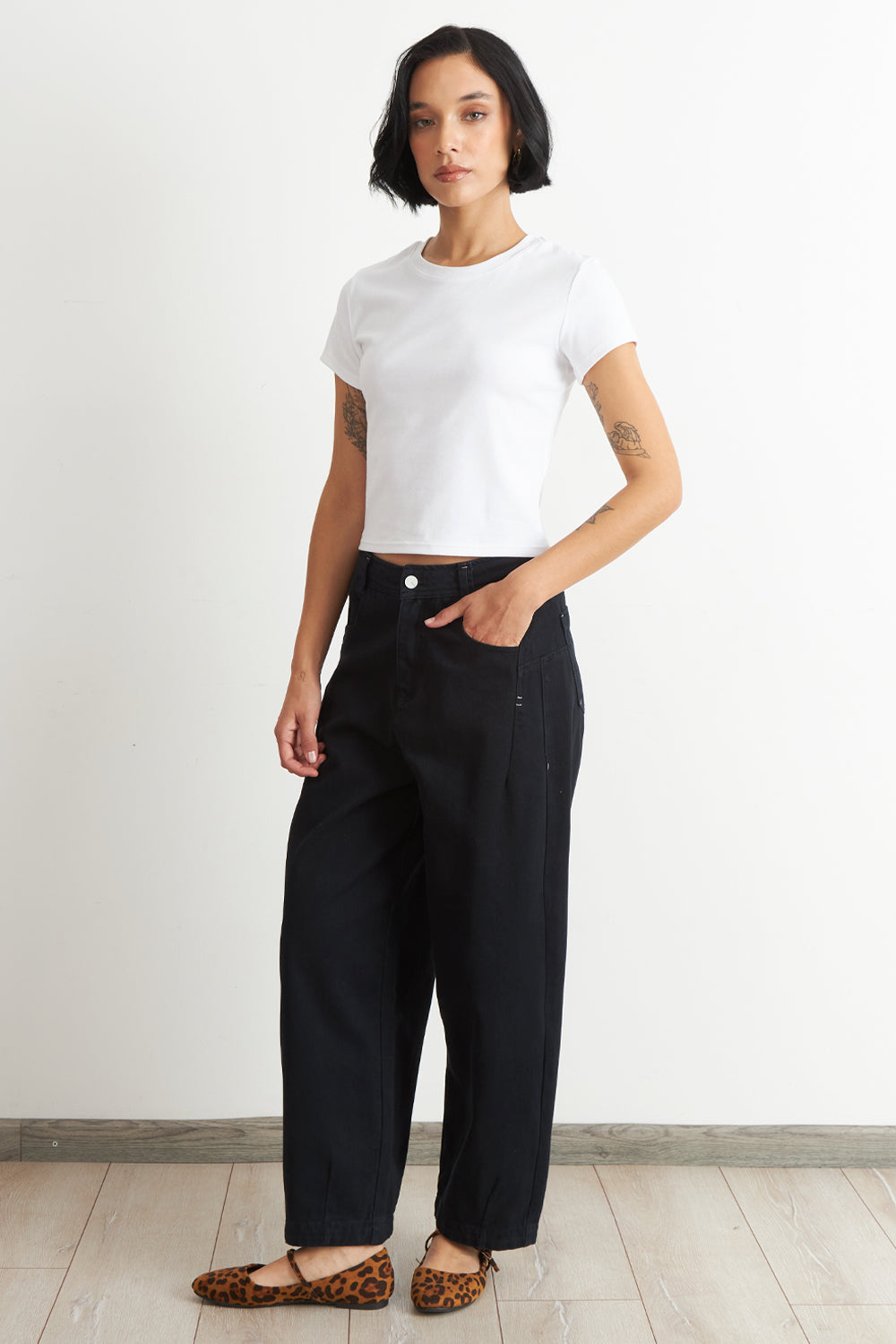 Polera Manga Corta Básica Blanco