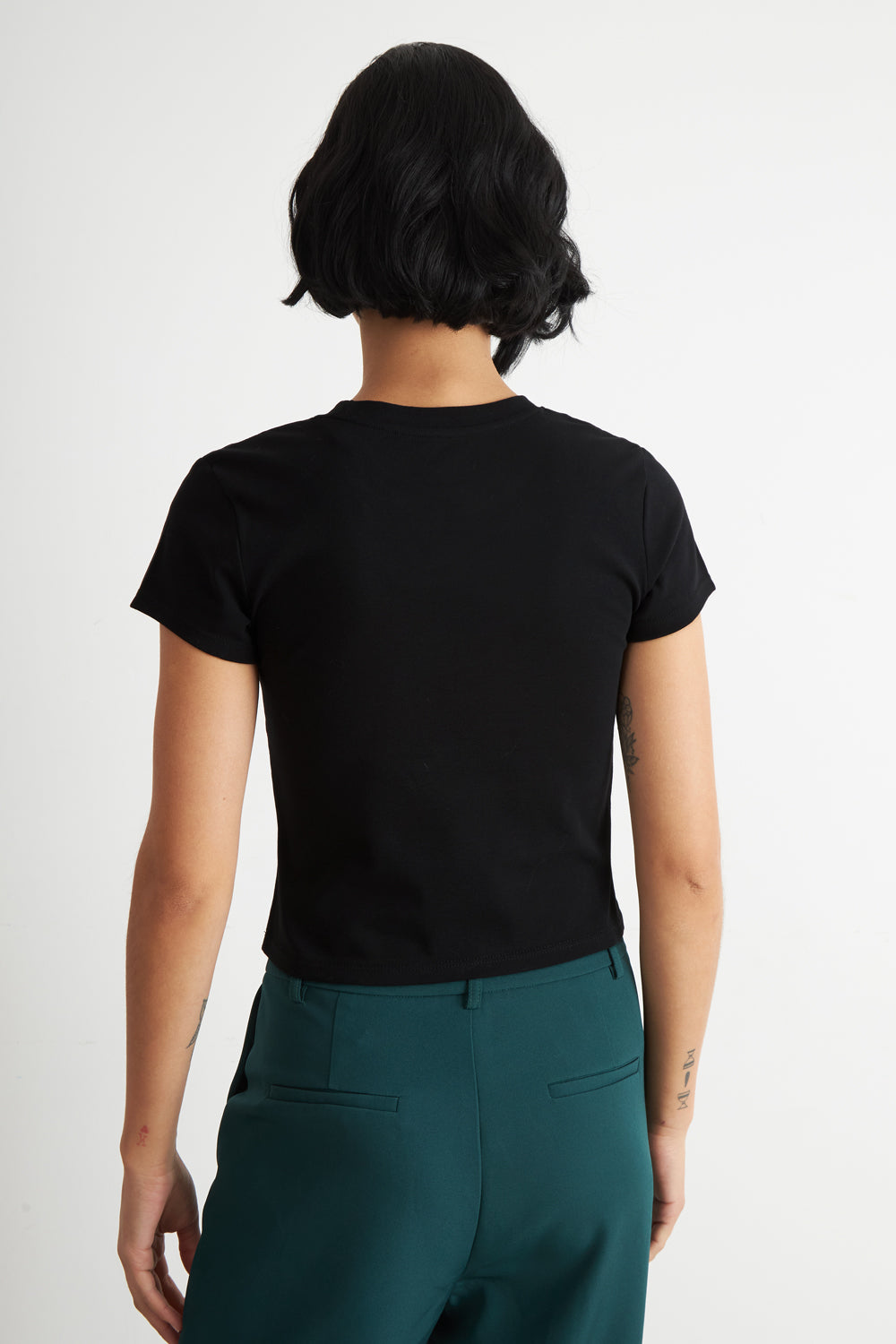 Polera Manga Corta Básica Negro