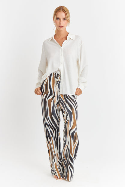 Camisa Botonera Espalda Blanco