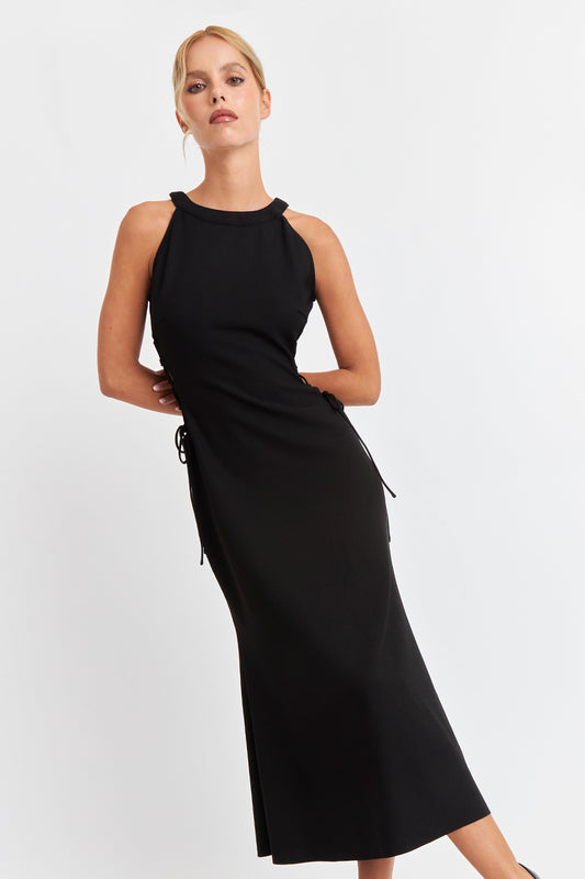 Vestido Ajustado Cut Out Negro