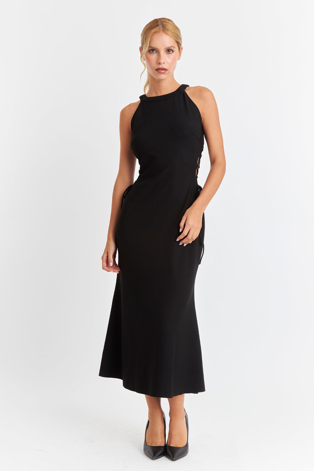 Vestido Ajustado Cut Out Negro