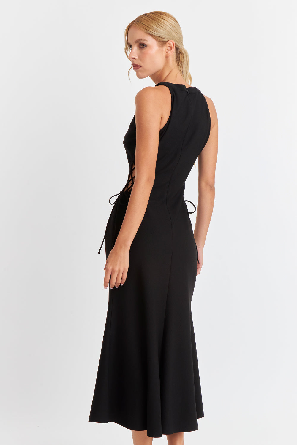 Vestido Ajustado Cut Out Negro