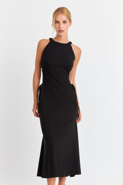 Vestido Ajustado Cut Out Negro