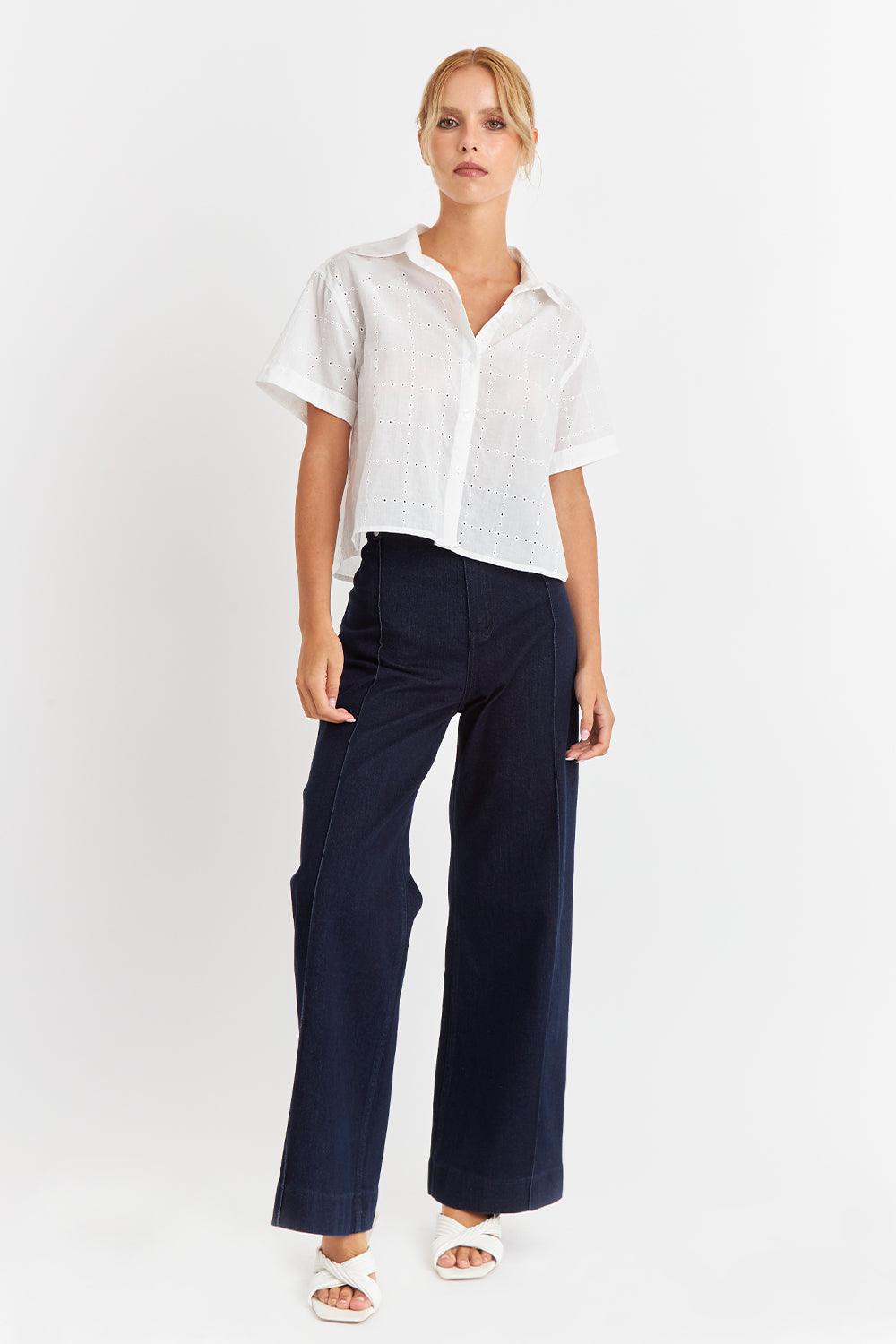 Camisa Semi Corta Blanco