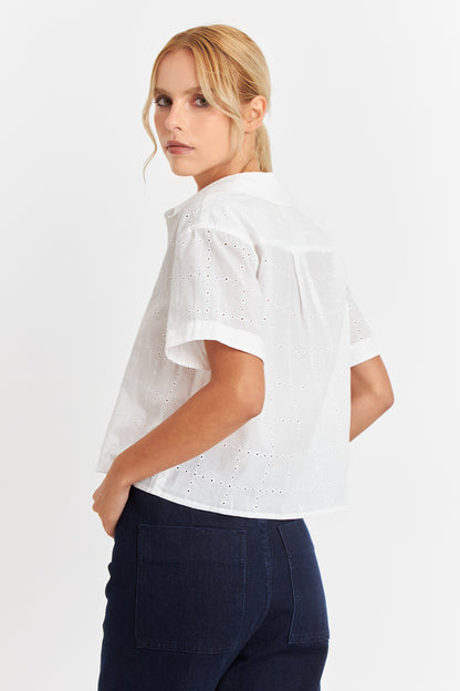 Camisa Semi Corta Blanco