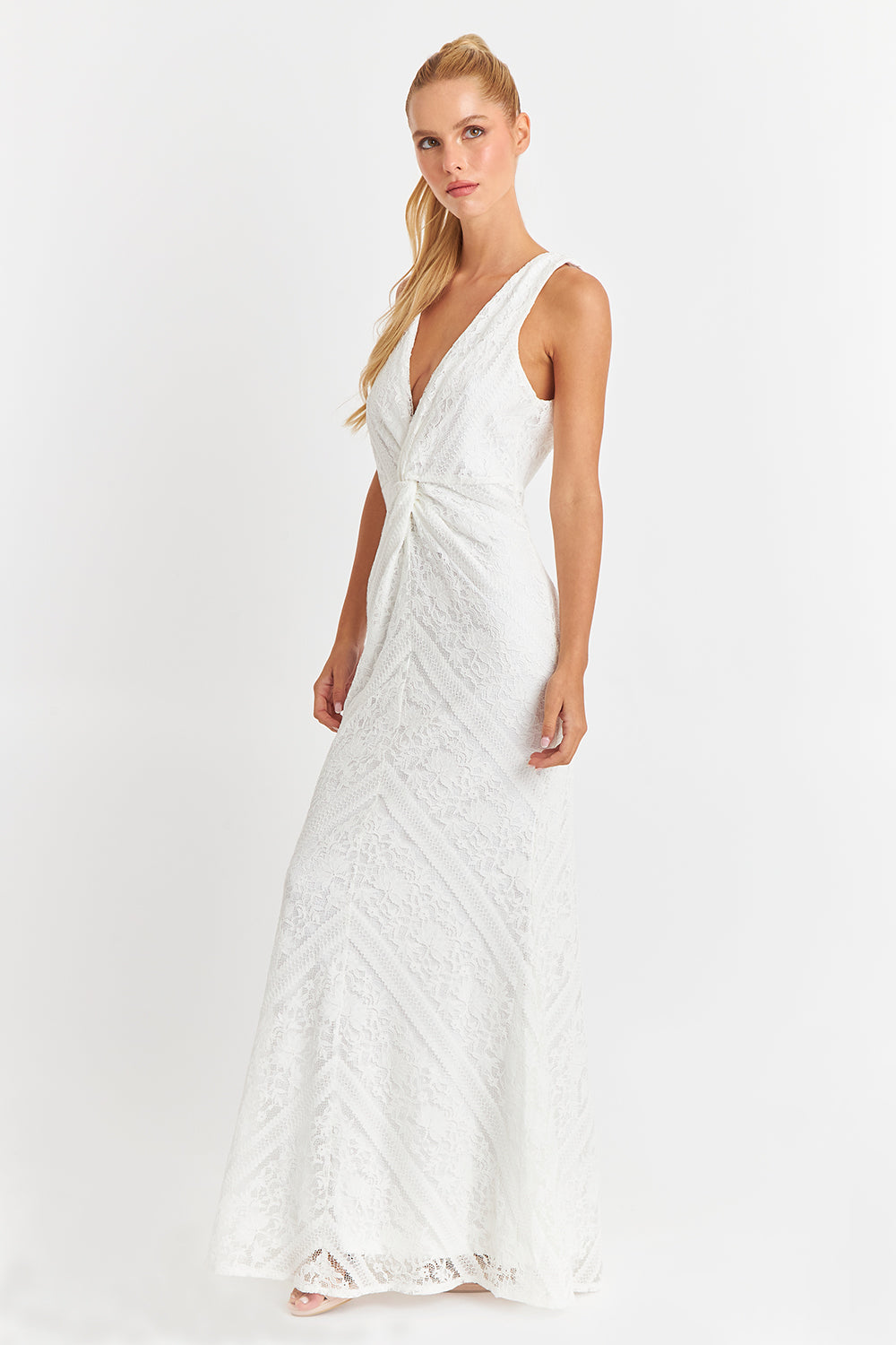 Vestido Encaje Sirena Blanco