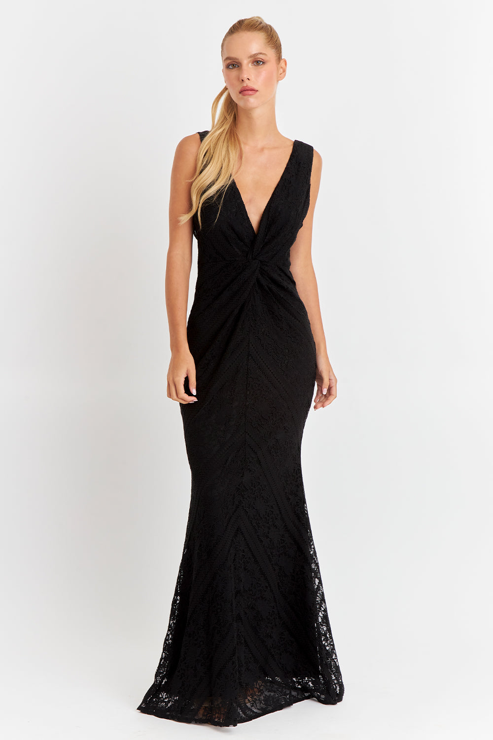 Vestido Encaje Sirena Negro