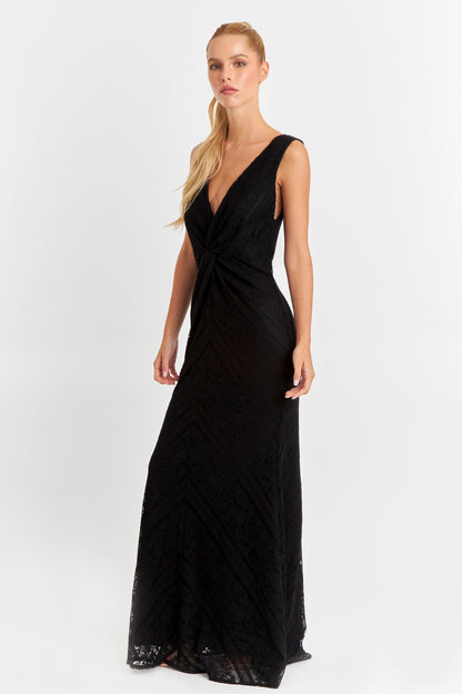 Vestido Encaje Sirena Negro