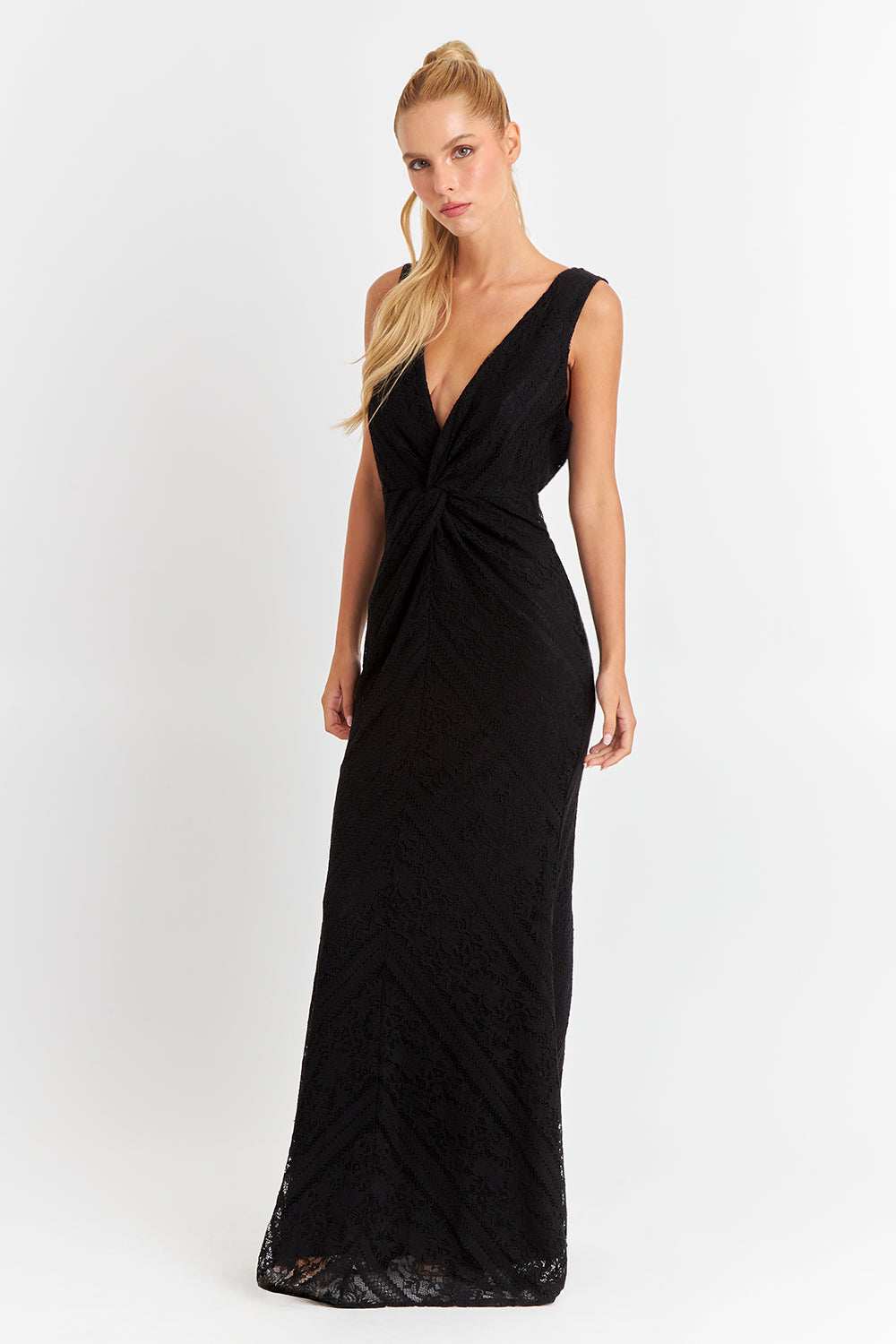 Vestido Encaje Sirena Negro