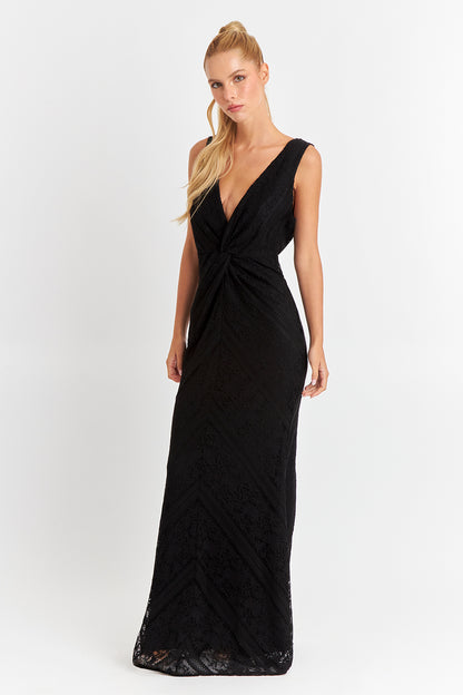 Vestido Encaje Sirena Negro