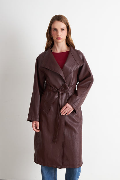 Trench Ecocuero Burdeo