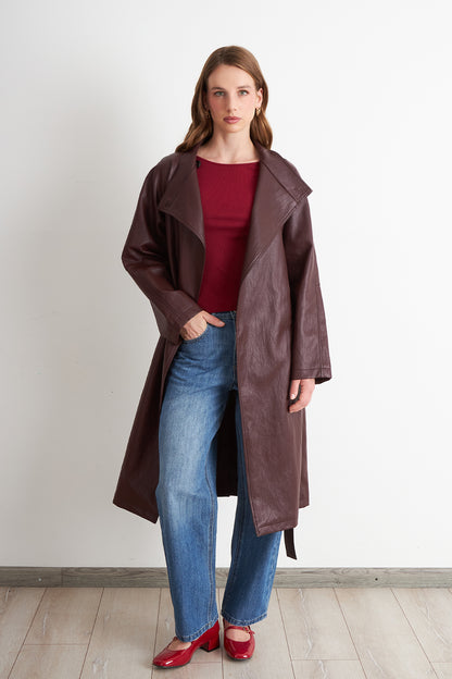 Trench Ecocuero Burdeo