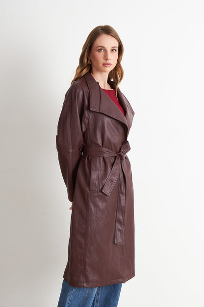 Trench Ecocuero Burdeo