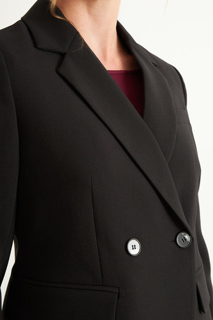 Blazer Sastrero Dos Botones Negro