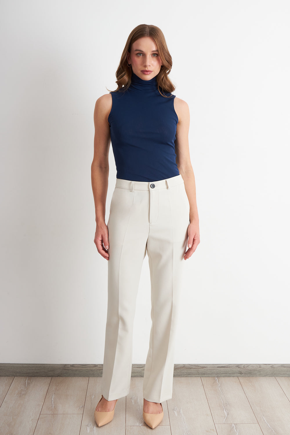 Pantalón Sastrero Recto Blanco