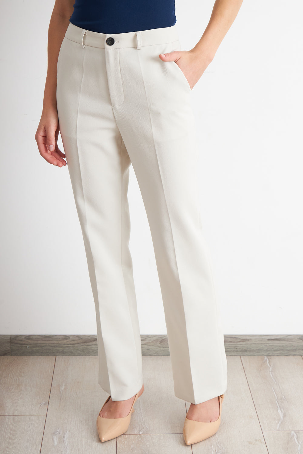 Pantalón Sastrero Recto Blanco