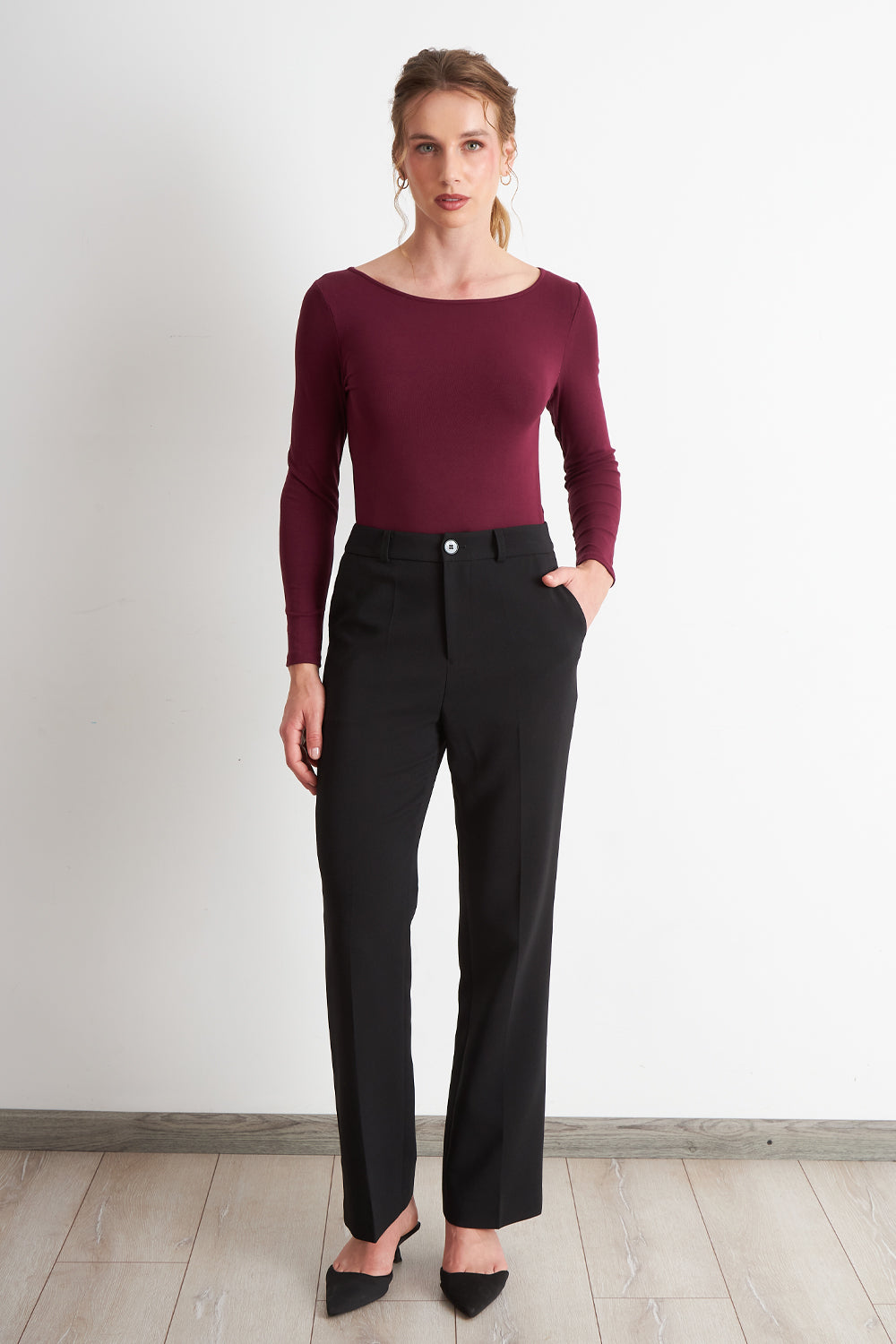 Pantalón Sastrero Recto Negro