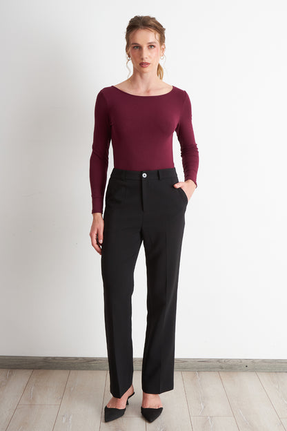 Pantalón Sastrero Recto Negro