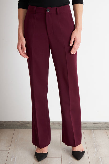 Pantalón Sastrero Recto Burdeo