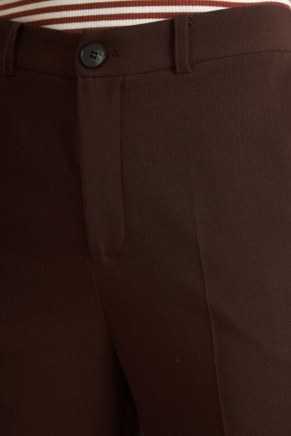 Pantalón Sastrero Recto Café