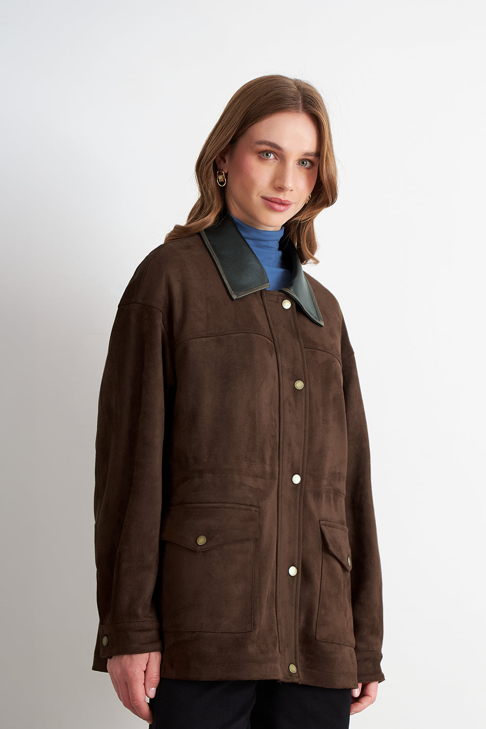 Chaqueta Tipo Barbour Café