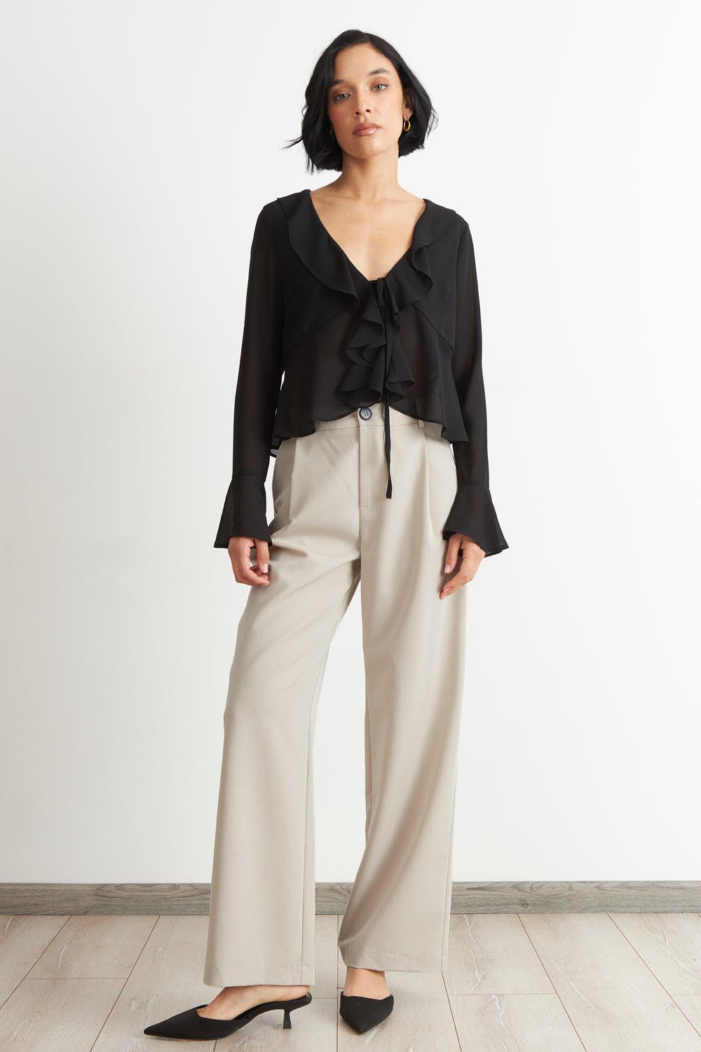 Pantalón Vestir Recto Khaki