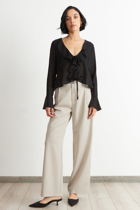 Pantalón Vestir Recto Khaki