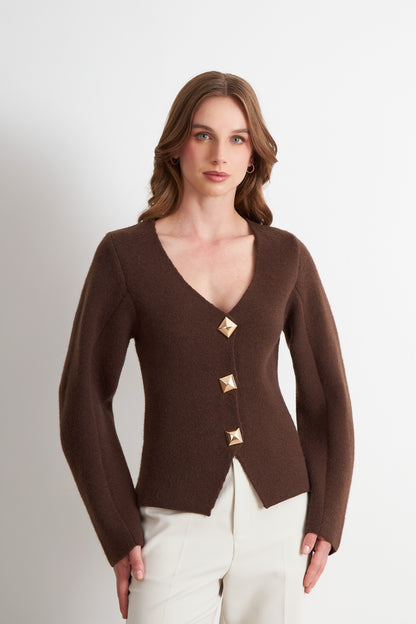 Cárdigan Manga Globo Café